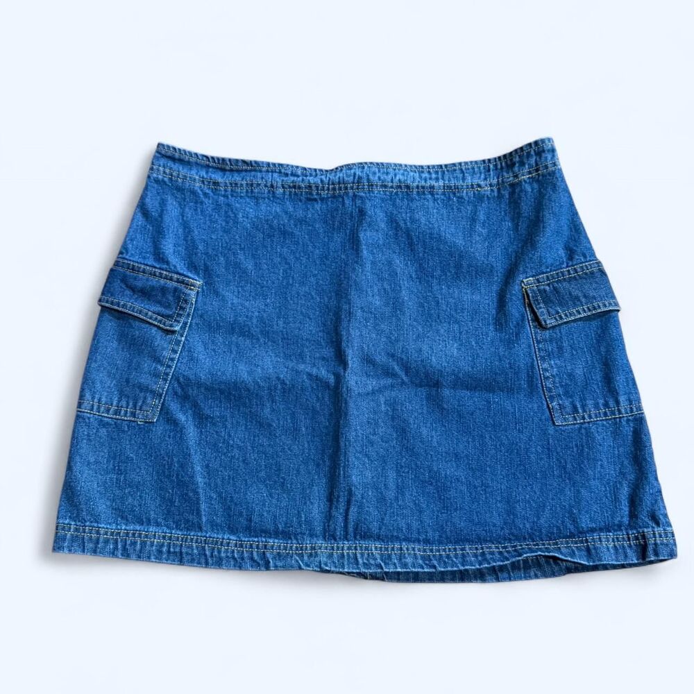 Vintage of jeans mini denim skirt